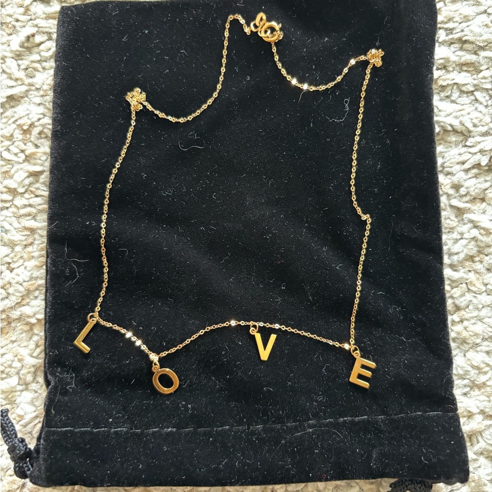 Gold Love Necklace